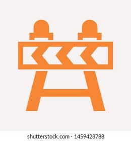 road barrier icon. Element of firefighter shop for advertising signs, mobile concept and web apps. Icon for website design and development, app development. Premium icon
