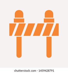 road barrier icon. Element of firefighter shop for advertising signs, mobile concept and web apps. Icon for website design and development, app development. Premium icon
