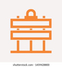 road barrier icon. Element of firefighter shop for advertising signs, mobile concept and web apps. Icon for website design and development, app development. Premium icon
