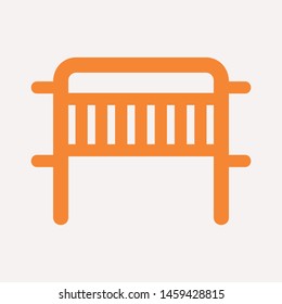 road barrier icon. Element of firefighter shop for advertising signs, mobile concept and web apps. Icon for website design and development, app development. Premium icon
