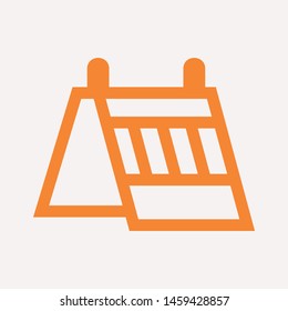 road barrier icon. Element of firefighter shop for advertising signs, mobile concept and web apps. Icon for website design and development, app development. Premium icon
