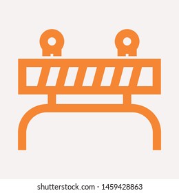 road barrier icon. Element of firefighter shop for advertising signs, mobile concept and web apps. Icon for website design and development, app development. Premium icon
