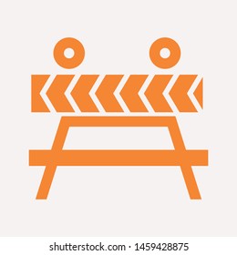 road barrier icon. Element of firefighter shop for advertising signs, mobile concept and web apps. Icon for website design and development, app development. Premium icon
