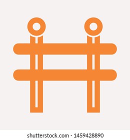 road barrier icon. Element of firefighter shop for advertising signs, mobile concept and web apps. Icon for website design and development, app development. Premium icon
