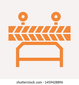 road barrier icon. Element of firefighter shop for advertising signs, mobile concept and web apps. Icon for website design and development, app development. Premium icon
