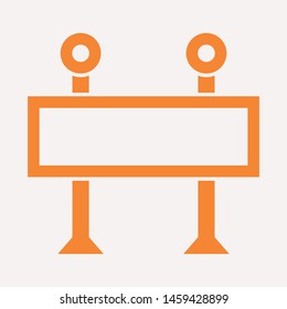 road barrier icon. Element of firefighter shop for advertising signs, mobile concept and web apps. Icon for website design and development, app development. Premium icon
