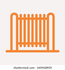 road barrier icon. Element of firefighter shop for advertising signs, mobile concept and web apps. Icon for website design and development, app development. Premium icon
