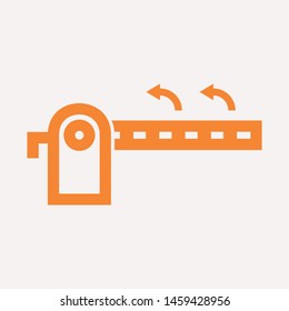 road barrier icon. Element of firefighter shop for advertising signs, mobile concept and web apps. Icon for website design and development, app development. Premium icon
