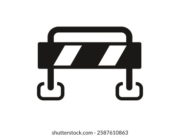 road barrier icon. Element of firefighter shop for advertising signs, mobile concept and web apps. Icon for website design and development, app development. Premium icon