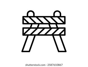 road barrier icon. Element of firefighter shop for advertising signs, mobile concept and web apps. Icon for website design and development, app development. Premium icon