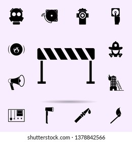 road barrier icon. Fireman icons universal set for web and mobile