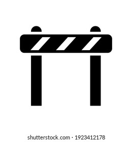 road barrier icon or logo isolated sign symbol vector illustration - high quality black style vector icons
