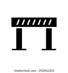road barrier icon or logo isolated sign symbol vector illustration - high quality black style vector icons
