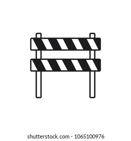 road barrier icon in trendy flat style 