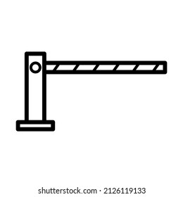 Road barrier icon in trendy vector design illustration