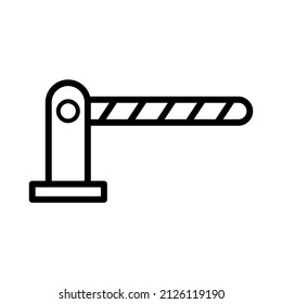 Road barrier icon in trendy vector design illustration