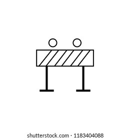 Road barrier icon. Vector.