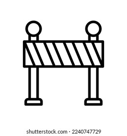 Straßensperrsymbol, Vektordesign-Vorlage auf weißem Hintergrund