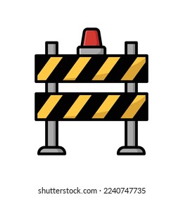 road barrier icon vector design template in white background