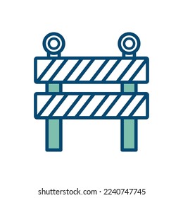 road barrier icon vector design template in white background