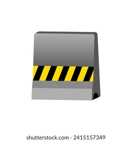 Road barrier icon vector design