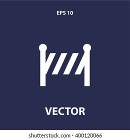 road barrier icon. vector eps10 icon
