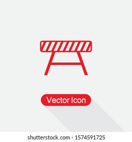 Road Barrier Icon Vector Illustration Eps10