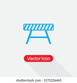 Road Barrier Icon Vector Illustration Eps10