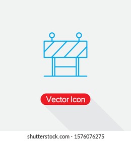 Road Barrier Icon Vector Illustration Eps10