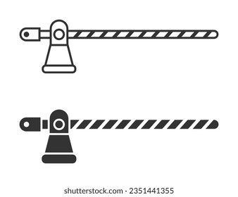 Road barrier icon. Vector illustration.
