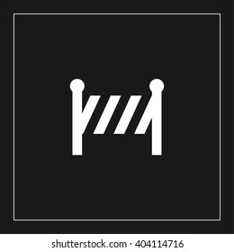 road barrier icon. road barrier vector illustration