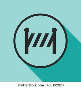 road barrier icon. road barrier  vector illustration 