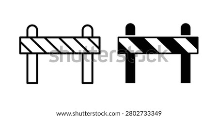 Road Barrier icon vector icon set collection.