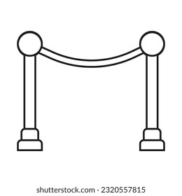 diseño de la ilustración de la plantilla del vector de barrera de carretera