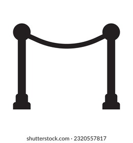 diseño de la ilustración de la plantilla del vector de barrera de carretera