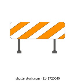 road barrier icon.  Icon for website design or app. icon Traffic Signal on white background