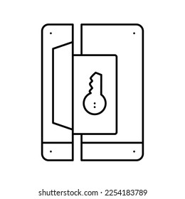 vector de icono de línea de barrera de carretera. señal de barrera de carreteras. símbolo de contorno aislado ilustración negra