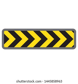 Road barrier sign vector illustration symbol object.