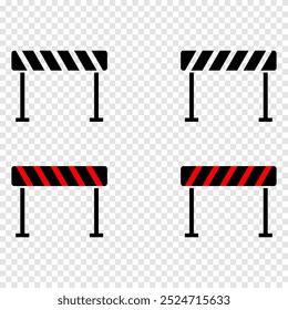 Road barrier symbol. Firefighter shop for advertising elements. Icons for infographics, websites, web design.