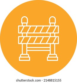 Road Barrier vector icon. Can be used for printing, mobile and web applications.