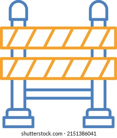 Road Barrier vector icon. Can be used for printing, mobile and web applications.