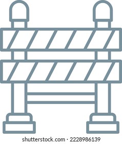 Road Barrier vector icon. Can be used for printing, mobile and web applications.