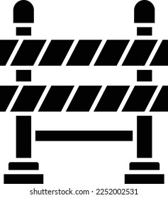 Road Barrier vector icon. Can be used for printing, mobile and web applications.