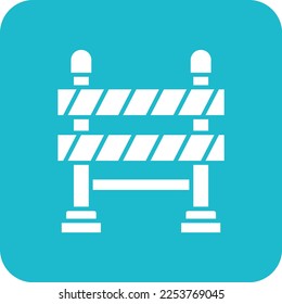 Road Barrier vector icon. Can be used for printing, mobile and web applications.