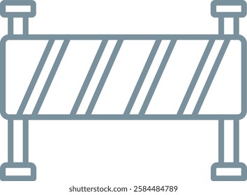 Road Barrier vector icon. Can be used for printing, mobile and web applications.