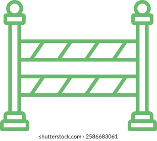 Road Barrier vector icon. Can be used for printing, mobile and web applications.