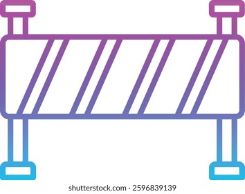 Road Barrier vector icon. Can be used for printing, mobile and web applications.