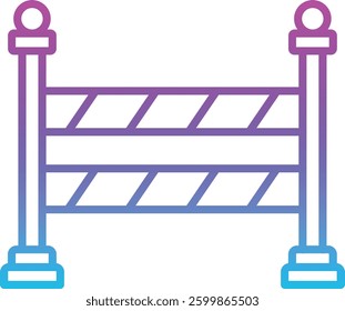 Road Barrier vector icon. Can be used for printing, mobile and web applications.