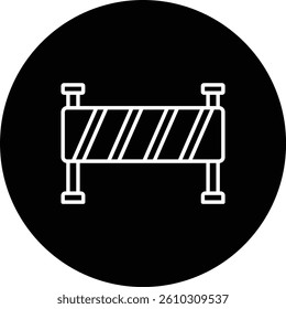 Road Barrier vector icon. Can be used for printing, mobile and web applications.