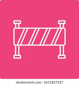 Road Barrier vector icon. Can be used for printing, mobile and web applications.